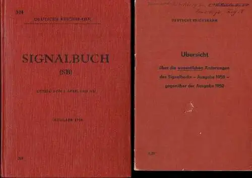 Signalbuch (SB)
 Gültig vom 1. April 1959 an
 DV 301, Ausgabe 1958. 