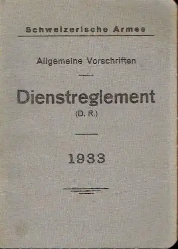 Dienstreglement
 Allgemeine Vorschriften
 B. 9069. 