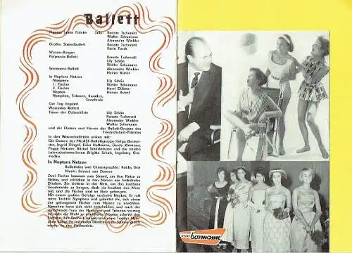 Strandkorb 13
 Eine sommerlich heitere Varieté-Revue
 Programmheft August 1960. 