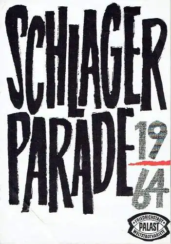 Schlagerparade 1964
 Programmheft 8/1964. 