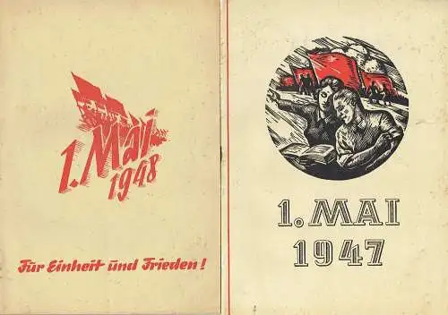 1. Mai 1947 / 1. Mai 1948 für Einheit und Frieden!.