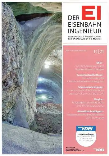 Der Eisenbahningenieur - 11 Zeitschriften aus dem Jahrgang 2021
 Internationale Fachzeitschrift für Schienenverkehr & Technik. 