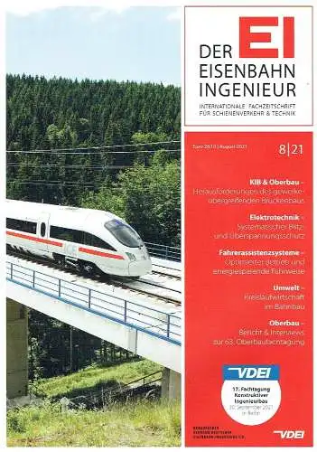 Der Eisenbahningenieur - 11 Zeitschriften aus dem Jahrgang 2021
 Internationale Fachzeitschrift für Schienenverkehr & Technik. 