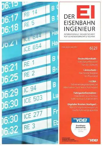 Der Eisenbahningenieur - 11 Zeitschriften aus dem Jahrgang 2021
 Internationale Fachzeitschrift für Schienenverkehr & Technik. 