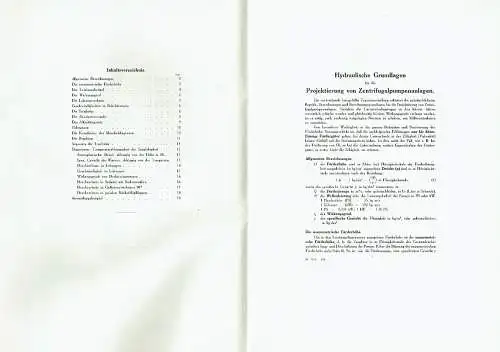 Hydraulische Grundlagen für die Projektierung von Zentrifugalpumpenanlagen
 Prospekt 5358. 