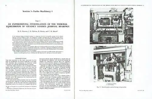 Journal Bearings for Reciprocating and Turbo Machinery
 A Symposium arranged by the Lubrication and Wear Group ... 1966
 The Institution of Mechanical Engineers, Proceedings 1966-67, Vol. 181, Part 3 B. 