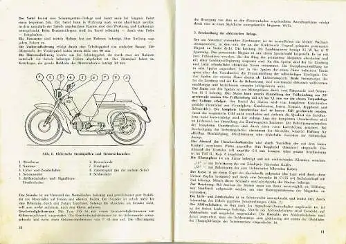 Das Leichtmotorrad Jawa 50 ccm - Type 555
 Technische Beschreibung, Bedienungs- und Wartungsanweisung. 