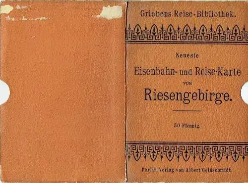Eisenbahn- und Reise-Karte vom Riesengebirge.