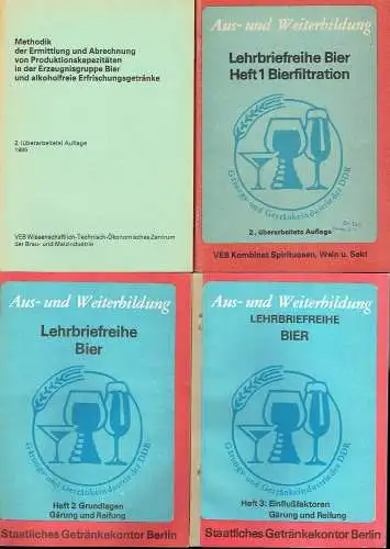 12 DDR-Lehrbriefe zum Thema Bier, Brauerei und Getränke
 Aus- und Weiterbildung der Gärungs- und Getränkeindustrie der DDR. 