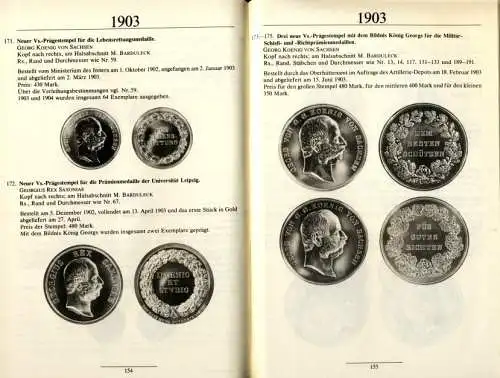 Die letzten Jahre der Münze in Dresden, Werksverzeichnis 1865-1911