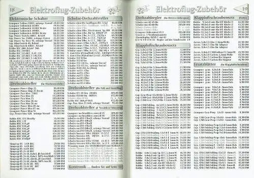 Der himmlische Höllein, Sonderprospekt Elektroflug 1999