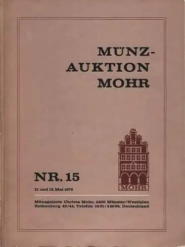 Münzauktion Mohr, 11. und 12. Mai 1979