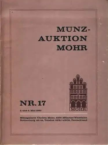 Münzauktion Mohr, 2. und 3. Mai 1980