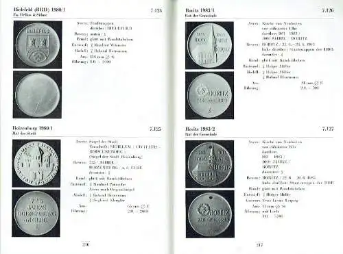 Medaillen aus Meissener Porzellan 1980-1983