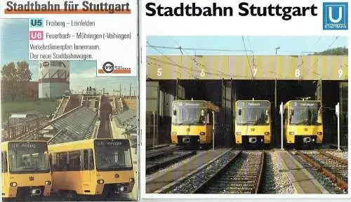 2 Prospekte der SSB Stadtbahn Stuttgart. 