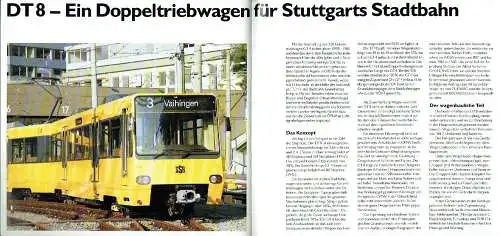 2 Prospekte der SSB Stadtbahn Stuttgart. 