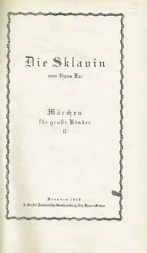 Hans Lar: Die Sklavin. 