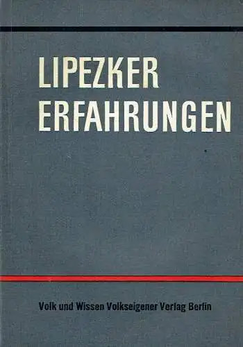 Beiträge sowjetischer Pädagogen
 Lipezker Erfahrungen. 