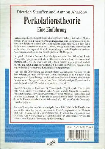 Dietrich Stauffer
 Amnon Aharony: Eine Einführung
 Perkolationstheorie. 