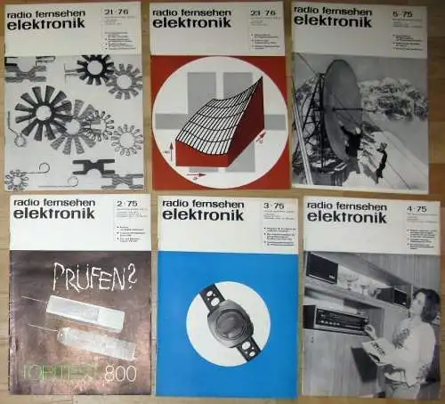 Radio Fernsehen Elektronik. 