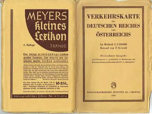 P. Krauß: Verkehrskarte des Deutschen Reiches und Österreichs. 