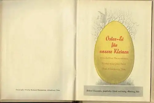 Richard Hauenstein: Oster-Ei für unsere Kleinen. 