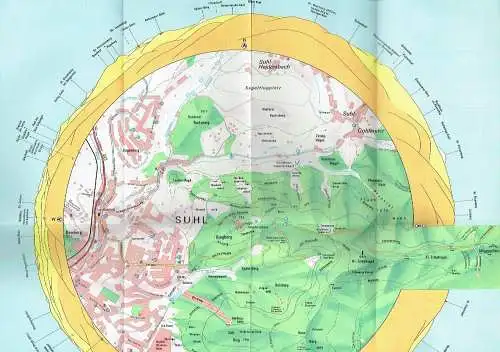 Ernst Fischer: Umgebungskarte Ringberg und Umgebung. 