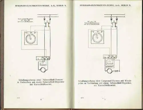 Schaltungs- und Behandlungs-Vorschriften für Gleichstrom-Maschinen. 