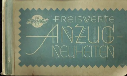 Preiswerte Anzug-Neuheiten. 
