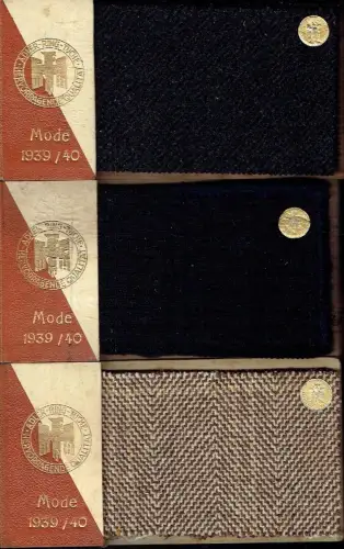 Mode 1939/40 - 3 kleine Mustermappen. 