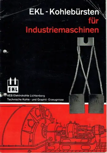 Kohlebürsten für Industriemaschinen. 