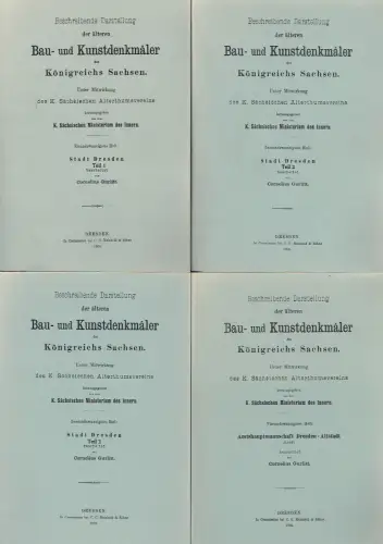 Cornelius Gurlitt: Beschreibende Darstellung der älteren Bau- und Kunstdenkmäler des Königreichs Sachsen. 