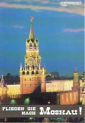 Fliegen Sie nach Moskau. 