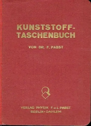 F. Pabst: Kunststoff-Taschenbuch. 