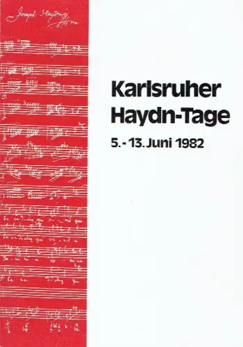 Karlsruher Haydn-Tage ... 1982. 