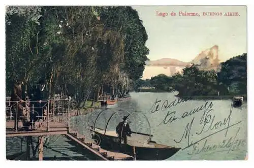 [Ansichtskarte] Lago de Palermo. BUENOS AIRES. 