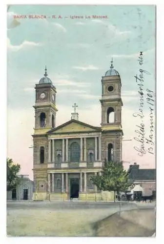 [Ansichtskarte] BAHÍA BLANCA. República Argentina. Iglesia La Merced. 