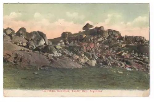 [Ansichtskarte] La Piedra Movediza, Tandil, Rep. Argentina. 