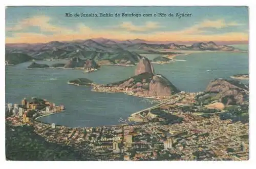 [Ansichtskarte] Rio de Janeiro, Bahía de Botafogo com o Pão de Açúcar. 