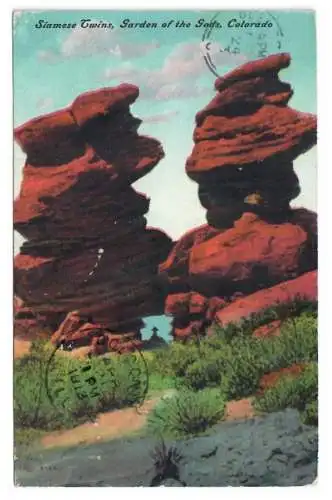 [Ansichtskarte] Siamese Twins, Garden of the Gods, Colorado. 