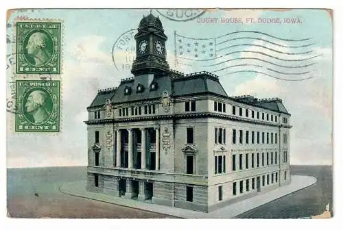 [Ansichtskarte] COURT HOUSE, FT. DODGE, IOWA. 