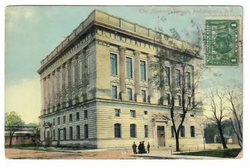 [Ansichtskarte] The Masonic Temple, Indianapolis, Ind. 