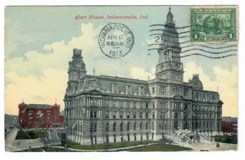 [Ansichtskarte] Court House, Indianapolis, Ind. 