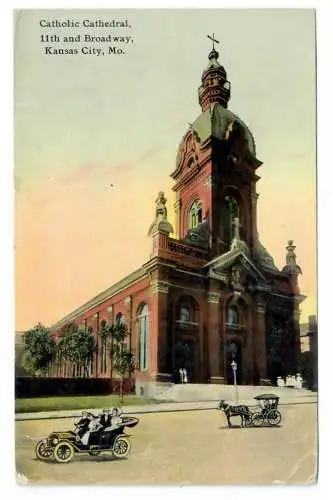 [Ansichtskarte] Catholic Cathedral, 11th and Broadway, Kansas City, Mo. 