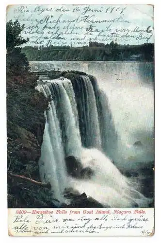 [Ansichtskarte] Horseshoe Falls from Goat Island, Niagara Falls. 