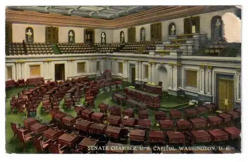 [Ansichtskarte] SENATE CHAMBER, U. S. CAPITOL, WASHINGTON, D. C. 