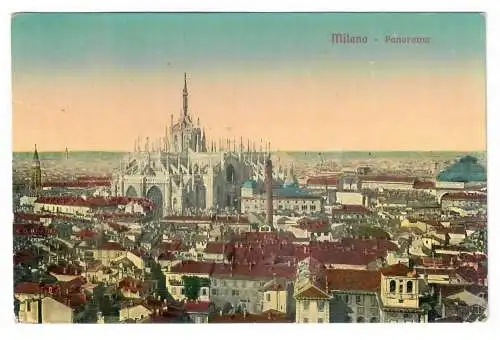 [Ansichtskarte] Milano. Panorama. 