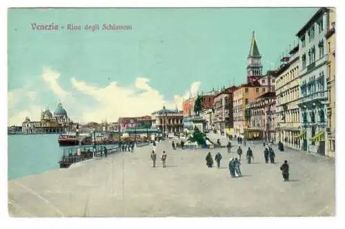 [Ansichtskarte] Venezia. Riva degli Schiavoni. 