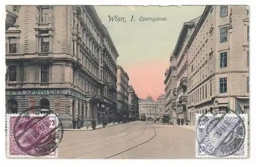 [Ansichtskarte] Wien, I. Operngasse. 