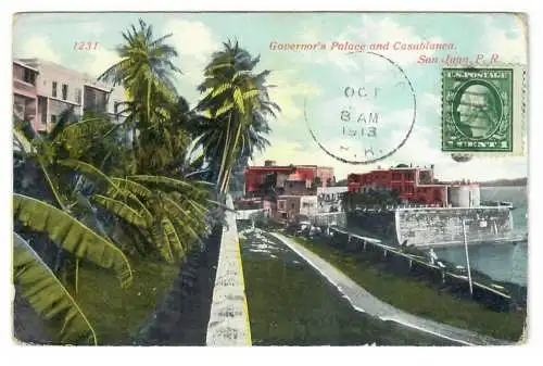 [Ansichtskarte] Governor's Palace and Casablanca, San Juan, P. R. 